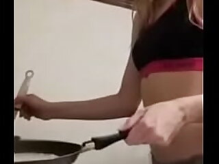 You Know Just Cooking In Her Underwear from ameporn