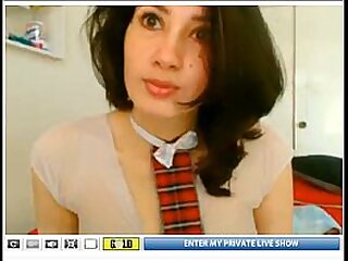 Asian teens hot body on webcam